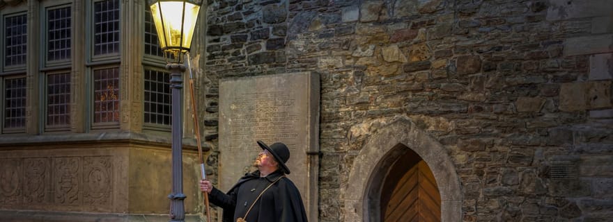 Stralsund: visite nocturne de la vieille ville avec un veilleur de nuit