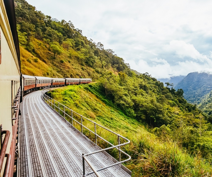Fra Cairns: Kuranda-dagstur med Kuranda-tog og Skyrail