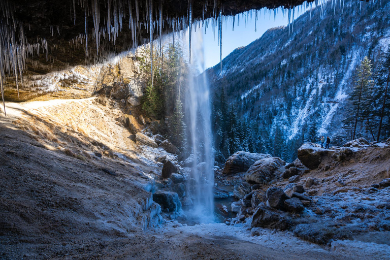 From Ljubljana/Bled: Peričnik Waterfall Winter Hike From Bled — Pickup at your accommodation