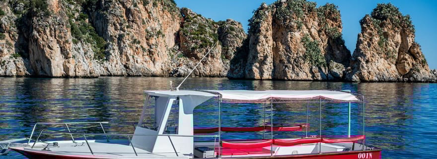 Castellammare del Golfo : excursion en bateau dans la réserve du Zingaro et Scopello