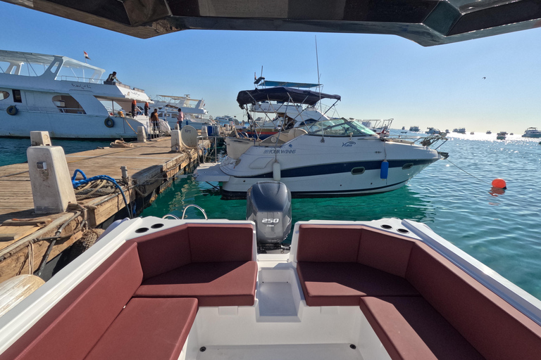 Hurghada : Excursion en bateau rapide à Turtle Bay avec plongée en apnée