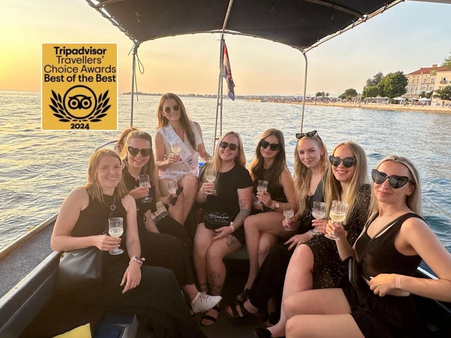 Zadar: Sunset Cruise met onbeperkt champagne
