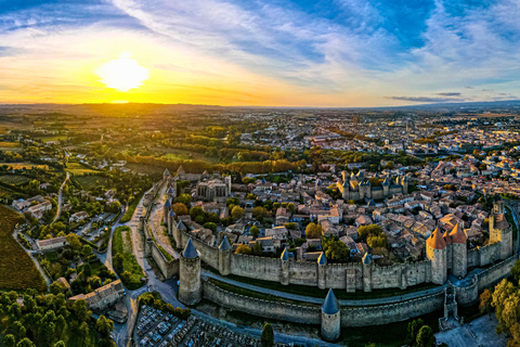 Carcassonne: Private Guided Tour with Your Mobile Phone Carcassonne: The Code of Saint Louis and the Double Walls with Physical Kit and Guide