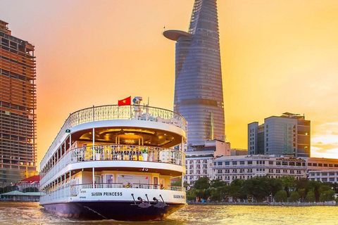 Saigon after dark: River Dinner & Live Music by Cruise Cruise without Transfer and Guide