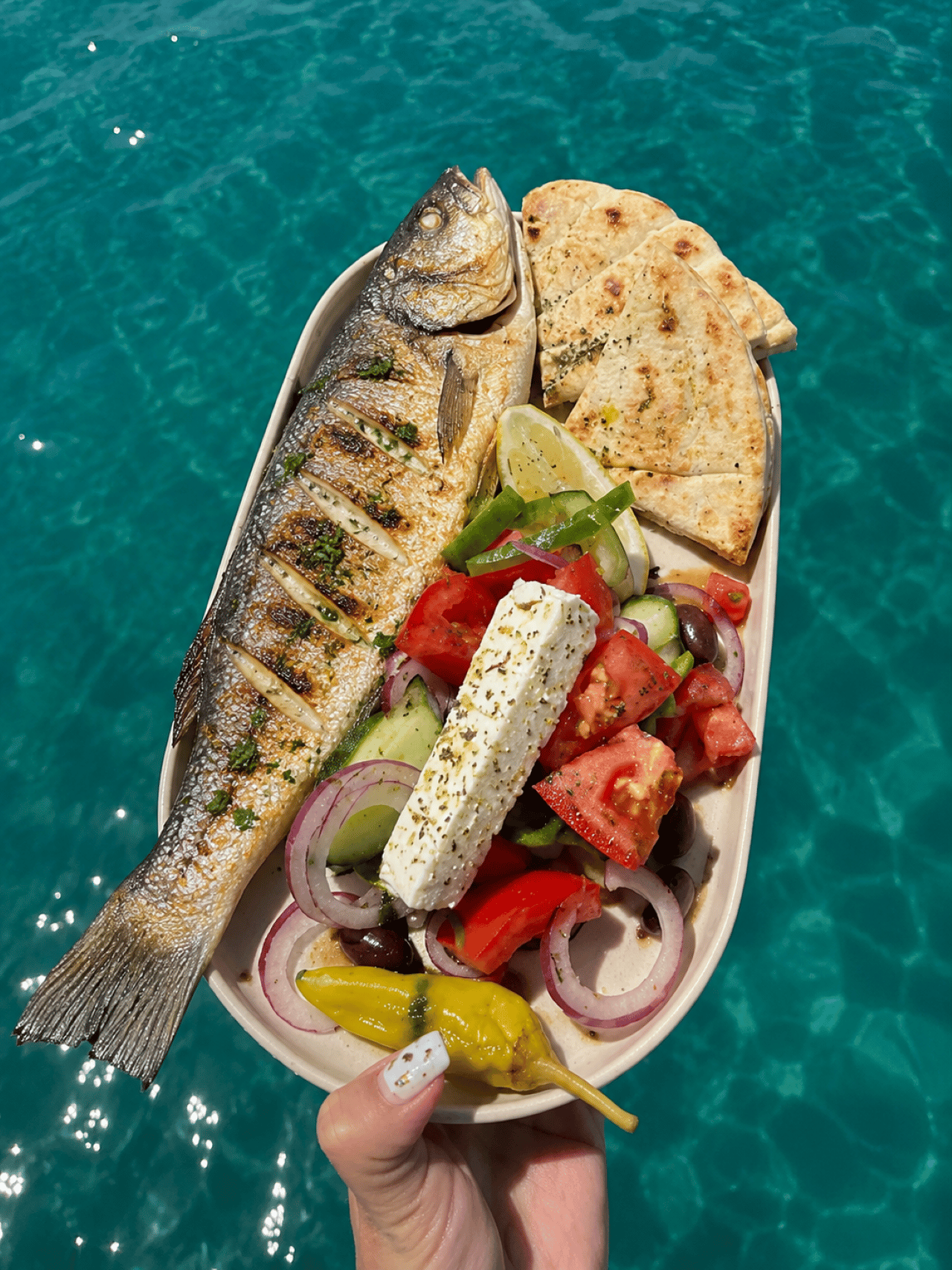 Rhodos: Angeltour mit Barbecue, Schwimmen und Getränken