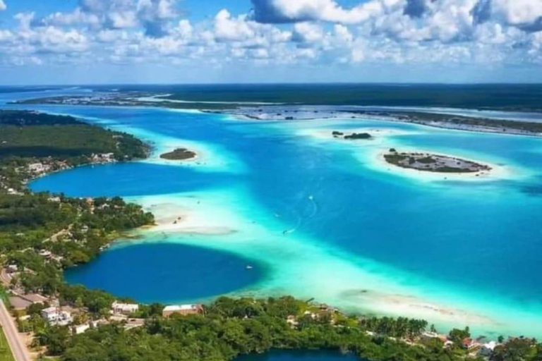 Bacalar: Swimming in a Cenote and a Lagoon with Crystal-Clear Waters Bacalar: Swimming in a cenote and a lagoon with crystal-clear waters