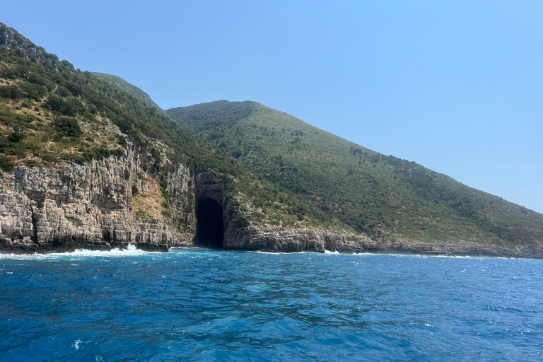 From Tirana: Sazan, Pirate Cave & Karaburun by Speedboat