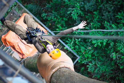 Chiang Mai Jungle Zipline, Luge & Giant Swing Adventure Option A: Skyline Zipline + Giant Swing