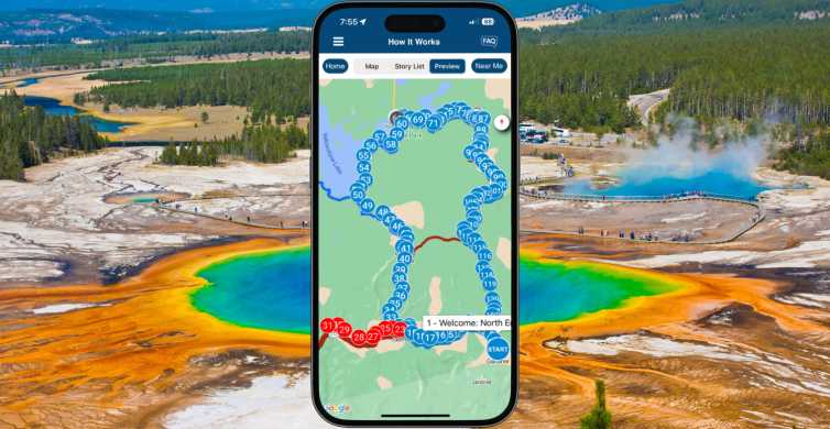 Parc nacional de Yellowstone: visita guiada amb àudio amb conducció autònoma