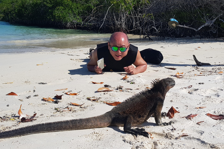 Från Puerto Ayora: Dagstur med snorkling på Santa Fe-ön