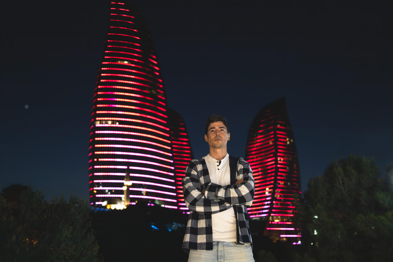 Baku: Panoramic Photoshoot From Highland Park Pick up and Drop off Included