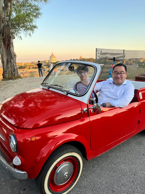 Rome Evening Fiat 500 And Vespa Prosecco Tour Getyourguide