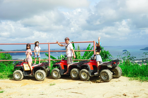 ATV Tour to Big Buddha View point and Zipline adventure Zipline 18 stations