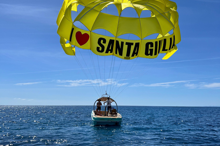 Santa Giulia: Parasailing Flight Santa Giulia: Parasailing