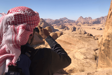 Wadi Rum: Wędrówka i wspinaczka na górę Burdah + tradycyjny lunch