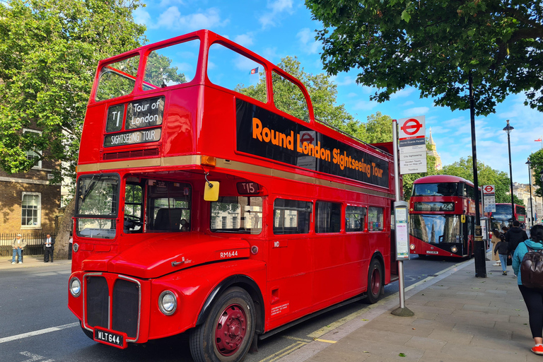 Londres : Visite touristique guidée en bus ancien à toit ouvert