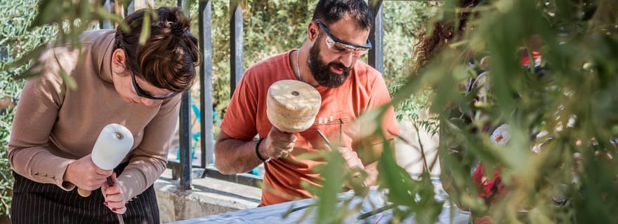 Umm Qais : Apprenez la maçonnerie avec des outils romains