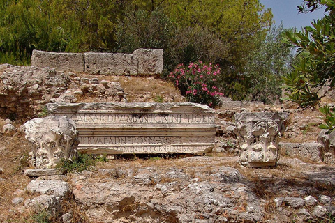 Visite privée de l&#039;ancienne Corinthe au départ d&#039;Athènes et visite audioCorinthe Mercedes MiniVan Vito &amp; visite audio gratuite (7 pers)