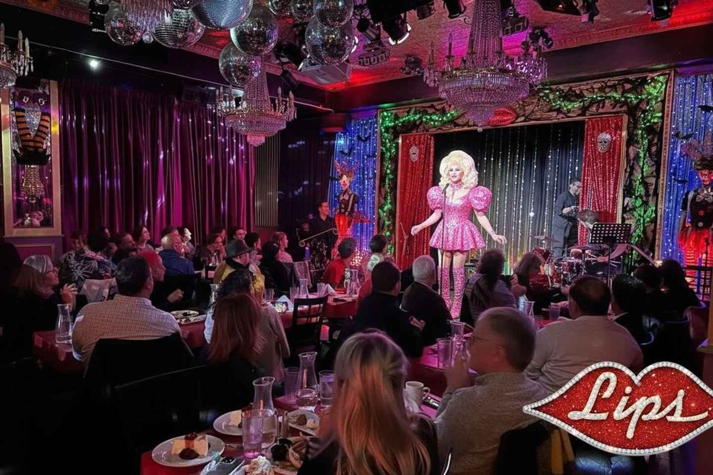 NYC: Lips Drag Queen Dinner & Show Ticket - Wednesday – Bitchy Bingo with Miss Chaka Kahnvict