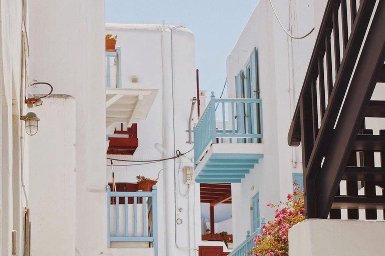 Cruzeiro guiado em Mykonos com um jipe exclusivo para passageiros: Visita obrigatória em 4h