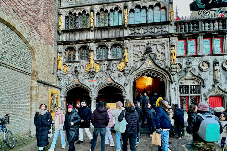 Bruges History Taxi - drive & walk tour (Choose pick up)