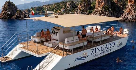 Castellammare: Catamaran Tour of the Zingaro Reserve and Scopello