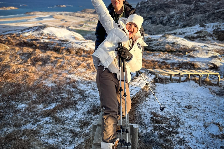 Reine: Winter Snowshoe Hike to Ryten – With Local Guide