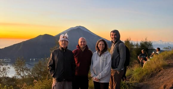 From Canggu: Mount Batur Sunrise Hike with guide & breakfast