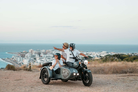 Private Rhodes Sunset Sidecar Experience: Hidden Viewpoint