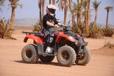 Marrakech: quad-ervaring in het palmenbos en jbilatQuad-ervaring in de palmentuin van Marrakech