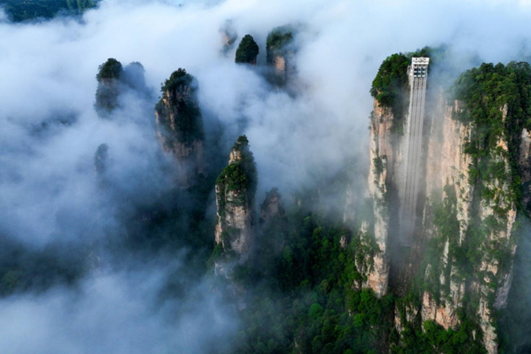 Zhangjiajie: tour panoramico di 2 giorni con ponte di vetro e funivia