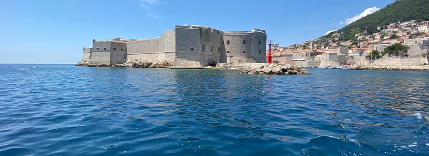Dubrovnik : visite panoramique en bateau à fond de verre avec guide et grottes
