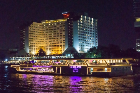 Bangkok: Chao Phraya Princess Dinner Cruise Ticket International Buffet at ASIATIQUE Pier for Thai Visitors