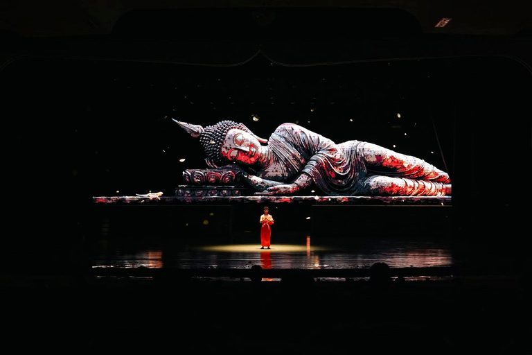 Luang Prabang: pokaz świateł Buddy z odbioremStrefa VIP i autobus wahadłowy do hotelu