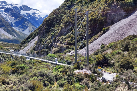 Mt Cook Tour: Eindig in Christchurch, Queenstown of DunedinGeen Terugkeer: Dagtocht van Christchurch naar Mount Cook