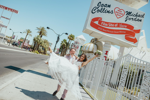 Las Vegas : séance photo dans une chapelle de mariage90 minutes + 45 photos à 2 endroits