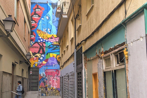 Madrid: straatkunst en graffiti zelf rondleiding