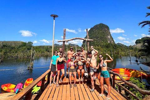 Ao Nang: Kayak en la Piscina de Cristal, ATV y Excursión a la Granja de PiñasPaseo en quad de 45 minutos