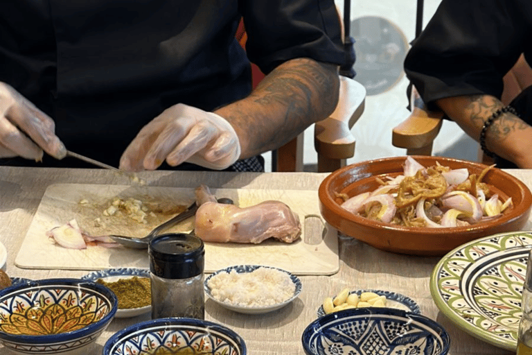 Clase de Cocina Marroquí Marrakech con trasladoClase de Cocina Marroquí Marrakech en Chouf l'Or con recogida