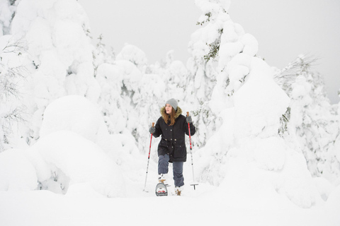 Pyhätunturi: prachtige sneeuwschoentocht in Fins LaplandSchilderachtige sneeuwschoentocht in Fins Lapland