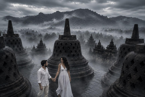 VIP Borobudur Sunrise Inside and Prambanan Sunset in one day Shared Prambanan sunset guided tour