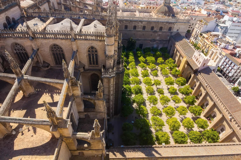 Séville : Visite guidée de la cathédrale et de la tour Giralda avec billetsVisite en espagnol