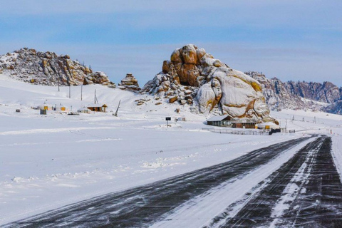 Excursion d&#039;une journée en Mongolie hivernale