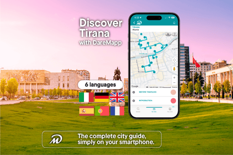 Tirana: Private Guided Tour with Your Mobile Phone Tirana: Sulejman Pasha's Code and Tabak Bridge with Kit and Live Guide