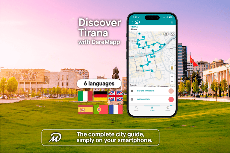 Tirana: Private Guided Tour with Your Mobile Phone Tirana: Sulejman Pasha's Code and Tabak Bridge with Kit and Live Guide