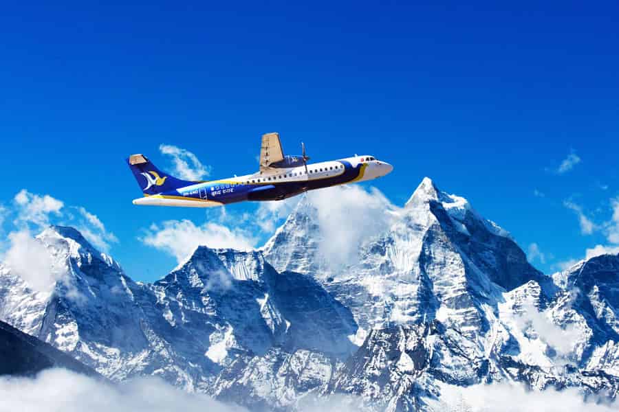 Von Kathmandu: Everest-Flug mit Fensterplatz und Transfer. Foto: GetYourGuide