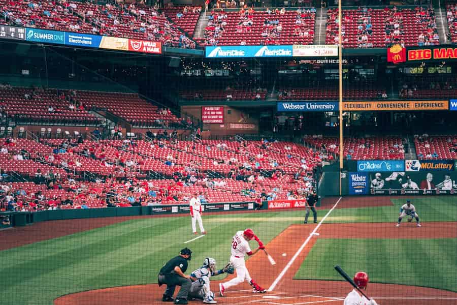 St. Louis Cardinals Baseball Spiel im Busch Stadium. Foto: GetYourGuide St. Louis Cardinals Baseball Spiel im Busch Stadium. Foto: GetYourGuide