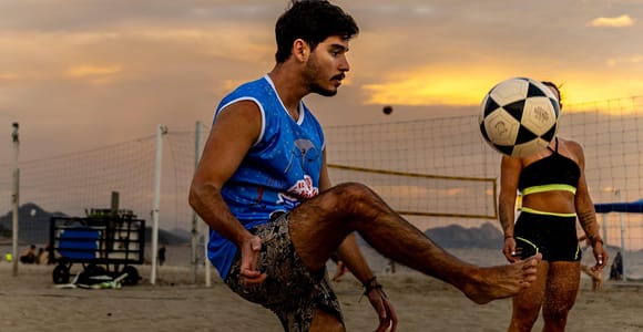 Rio de Janeiro: Beachvolleyball am Copacabana-Strand