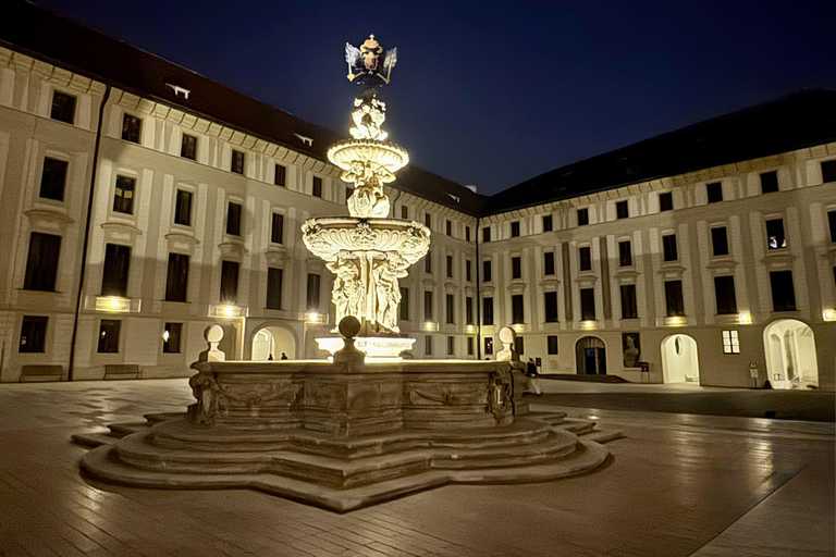 Prague: VIP Prague Castle Night Walk with Panoramic Views VIP Prague Castle Night Walk with Panoramic Views (German)