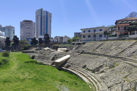 Tirana Airport → Durrës & Golem: Private Ride Private Arrival + Durrës Intro: Amphitheatre & Promenade
